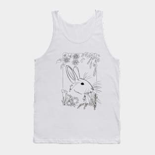 Rabbit Portrait Tank Top